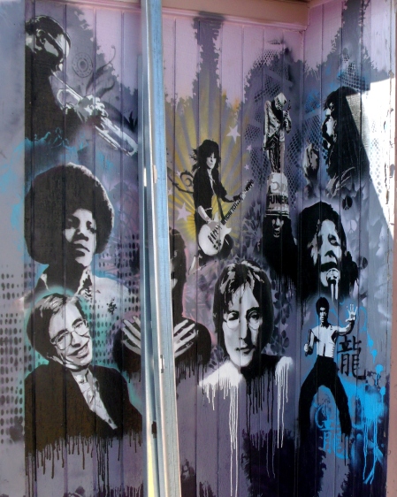 Utah Arts Alliance Legends mural - far right panel
