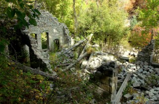 Power plant ruins in Little Cottonwood Canyon, September 2012